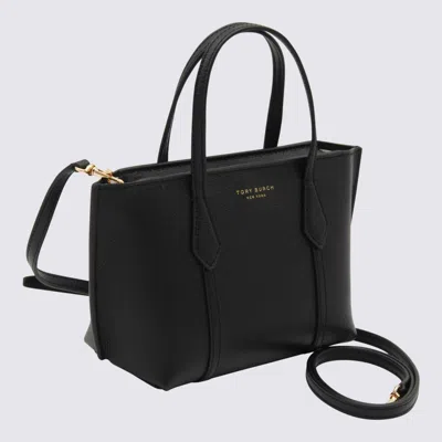 Tory Burch Black Leather Perry Mini Tote