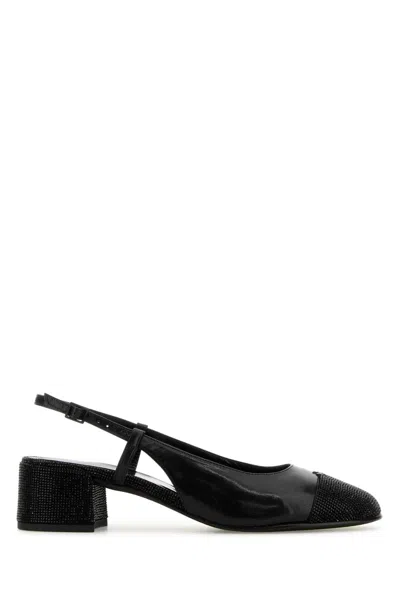 Tory Burch Black Leather Pumps