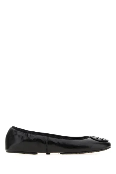 Tory Burch Leather Reva Travel Ballet Flats In Multi