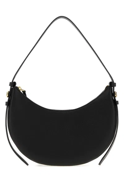 Tory Burch Black Leather Romy Shoulder Bag