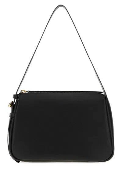 Tory Burch Black Leather Romy Shoulder Bag