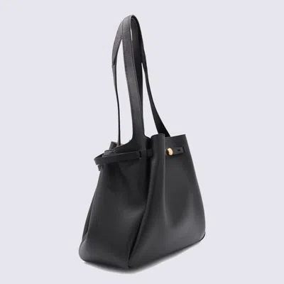 Tory Burch Black Leather Romy Totes