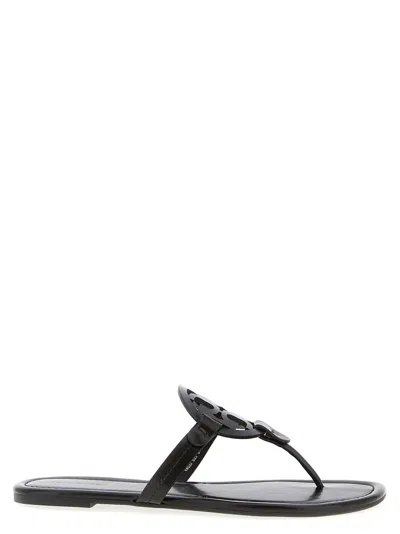 TORY BURCH BLACK LEATHER SANDALS