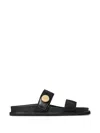 Tory Burch Black Leather Sandals In Black