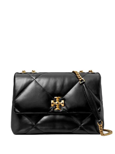 TORY BURCH Black leather shoulder bag TORY BURCH