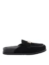 Tory Burch Black Leelee Mules In Multi