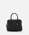 Tory Burch Mini Swing Pebbled Leather Bag In Black