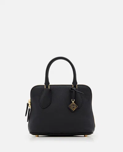 TORY BURCH BLACK MINI SWING LEATHER SATCHEL