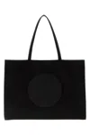Tory Burch Black Nylon Ella Shopping Bag
