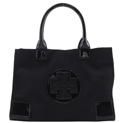 Pre-owned Tory Burch Black Nylon Patent Leather Tote Bag ()