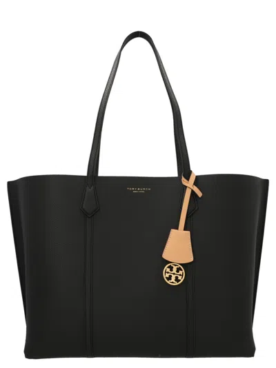 Tory Burch Perry Triple Tote Shopping Bag In Black