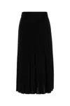 Tory Burch Black Pleated Lace Skirt