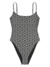 Tory Burch "gemini" One Piece Swimsuit In Black