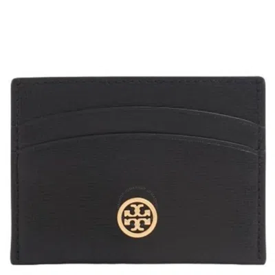Tory Burch Black Saffiano Leather Robinson Card Case