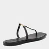 Tory Burch Embellished Thong Sandals In Black