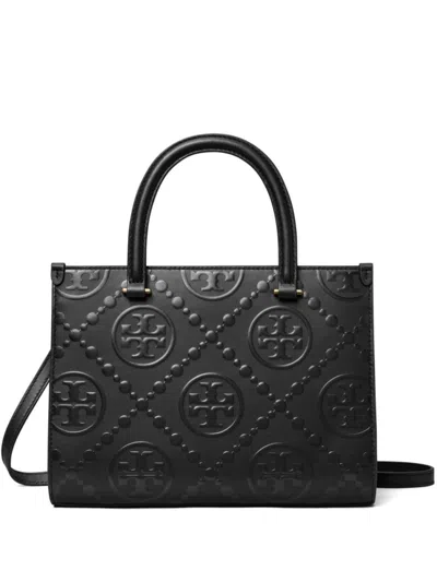 Tory Burch Black T Monogram Tote