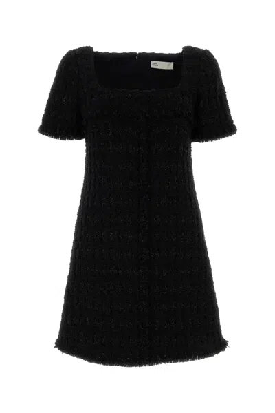 TORY BURCH TORY BURCH BLACK TWEED MINI DRESS
