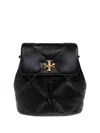 Tory Burch Diamond Quilt Mini Backpack In Black
