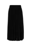 Tory Burch Black Viscose Blend Skirt