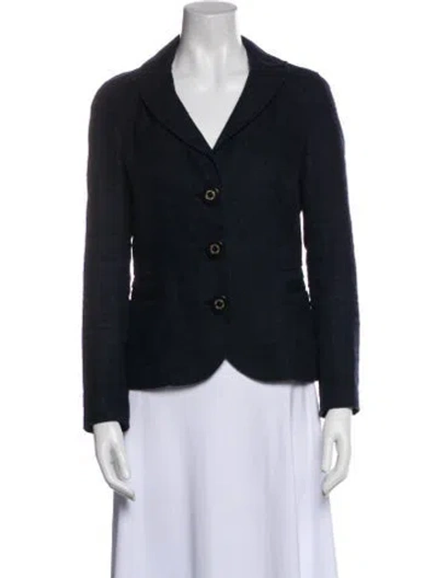Pre-owned Tory Burch Blazer In Blue