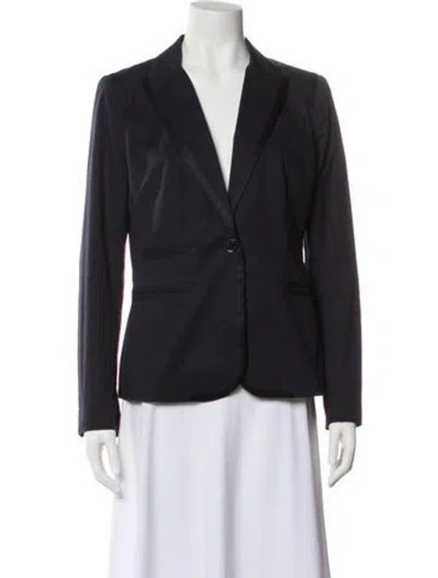 Pre-owned Tory Burch Blazer In Blue