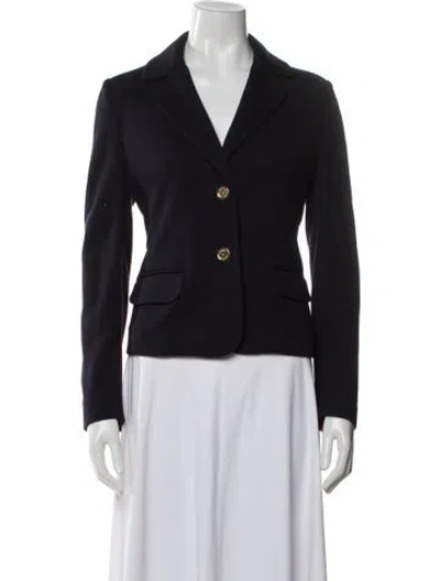 Pre-owned Tory Burch Blazer In Blue
