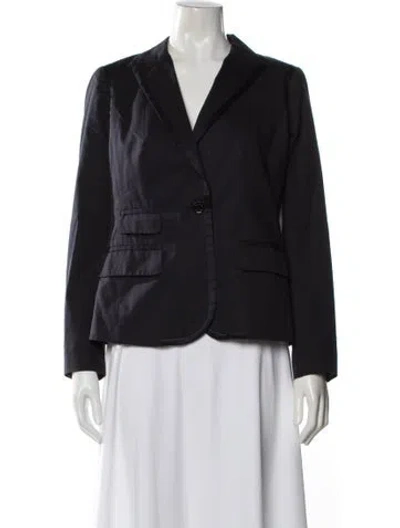 Pre-owned Tory Burch Blazer In Blue