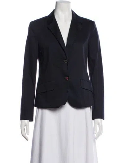 Pre-owned Tory Burch Blazer In Blue