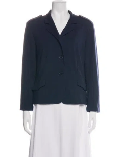 Pre-owned Tory Burch Blazer In Blue
