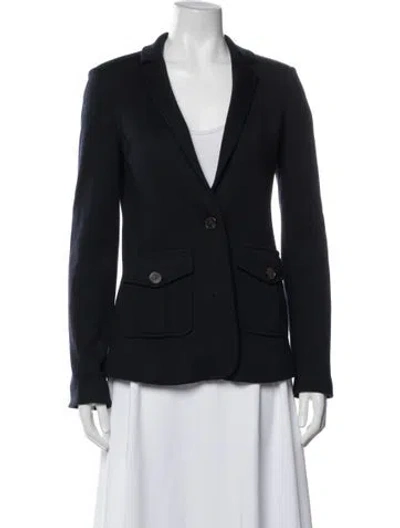 Pre-owned Tory Burch Blazer In Blue