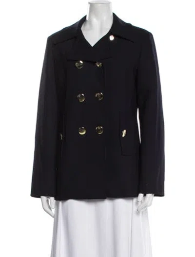 Pre-owned Tory Burch Blazer In Blue