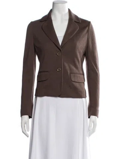 Pre-owned Tory Burch Blazer In Brown