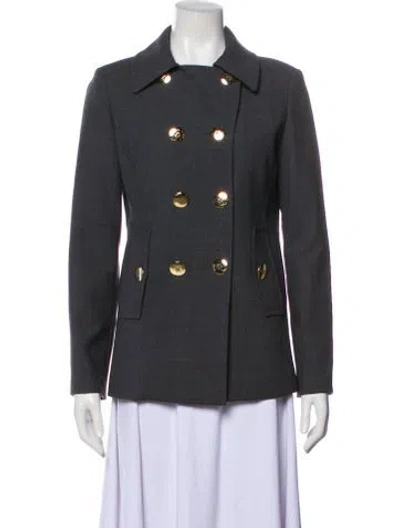 Pre-owned Tory Burch Blazer In Gray