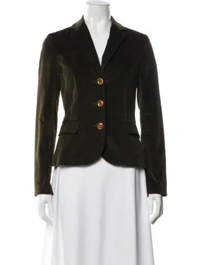 Pre-owned Tory Burch Blazer In Green