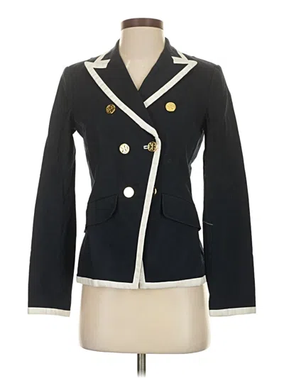 Pre-owned Tory Burch Blazer Jacket In Black