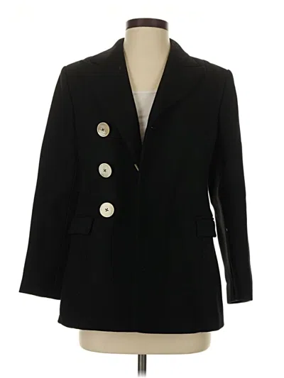 Pre-owned Tory Burch Blazer Jacket In Black