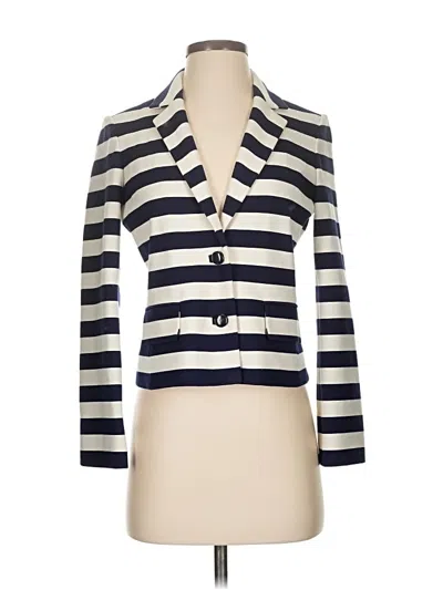 Pre-owned Tory Burch Blazer Jacket In Blue
