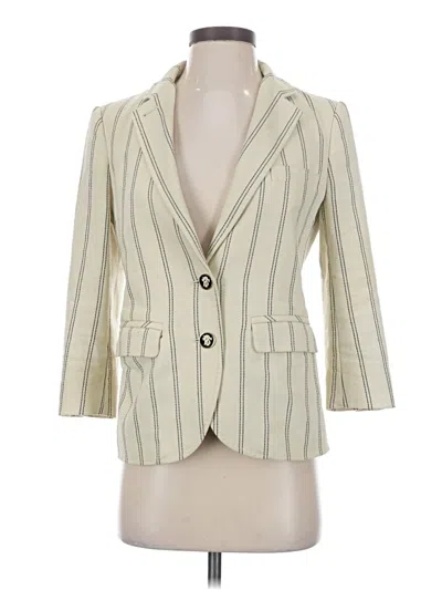 Pre-owned Tory Burch Blazer Jacket In Ivory