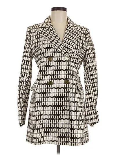 Pre-owned Tory Burch Blazer Jacket In Ivory