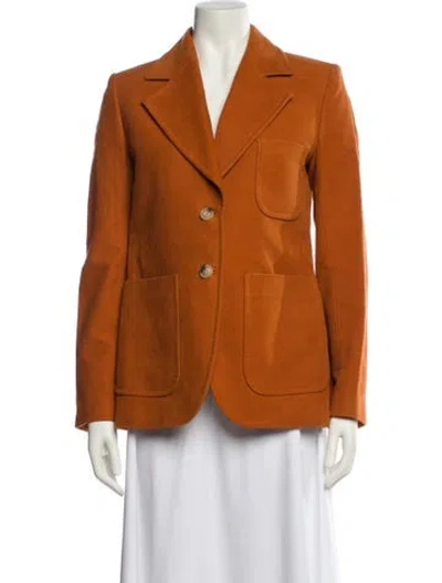 Pre-owned Tory Burch Blazer In Orange