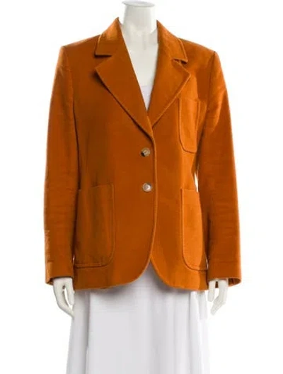Pre-owned Tory Burch Blazer In Orange