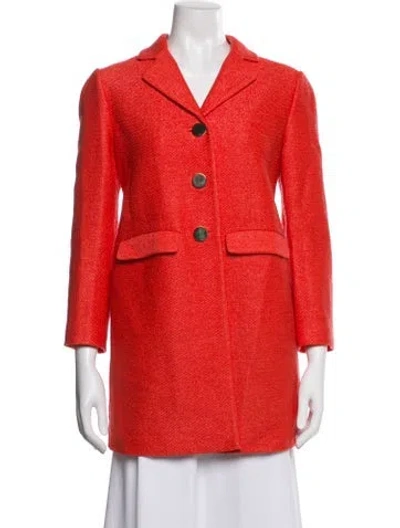 Pre-owned Tory Burch Blazer In Orange