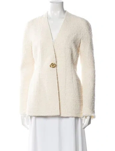 Pre-owned Tory Burch Blazer W/ Tags In White