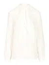 Tory Burch Blouse With Bow Detail In White