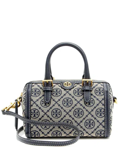 Tory Burch Blue Leather T Barrel Mini Satchel (authentic Pre-loved)