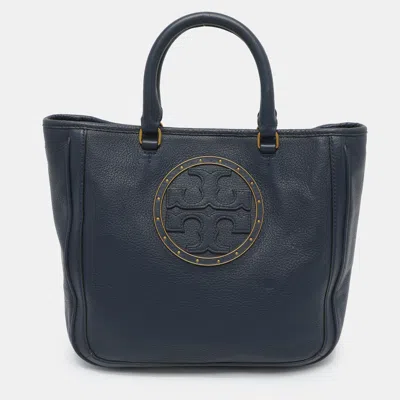 Pre-owned Tory Burch Blue Leather Tote
