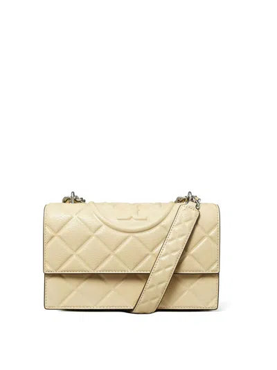 Tory Burch Small Fleming Shoulder Bag In Yellow
