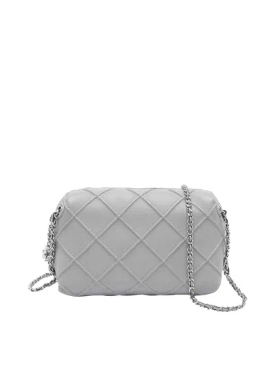 Tory Burch Grey Fleming Crossbody Bag