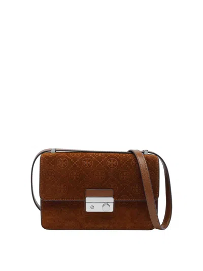 Tory Burch T Monogram Crossbody Bag In Brown