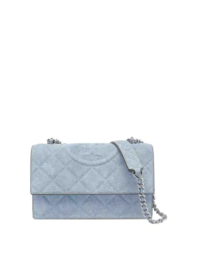 Tory Burch Small Denim Flaming Convertible Shoulder Bag